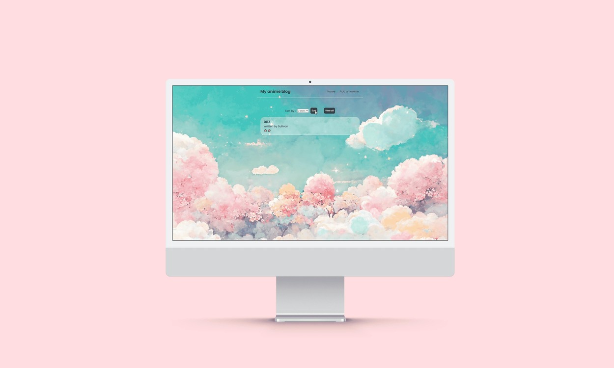 Anime App mock up