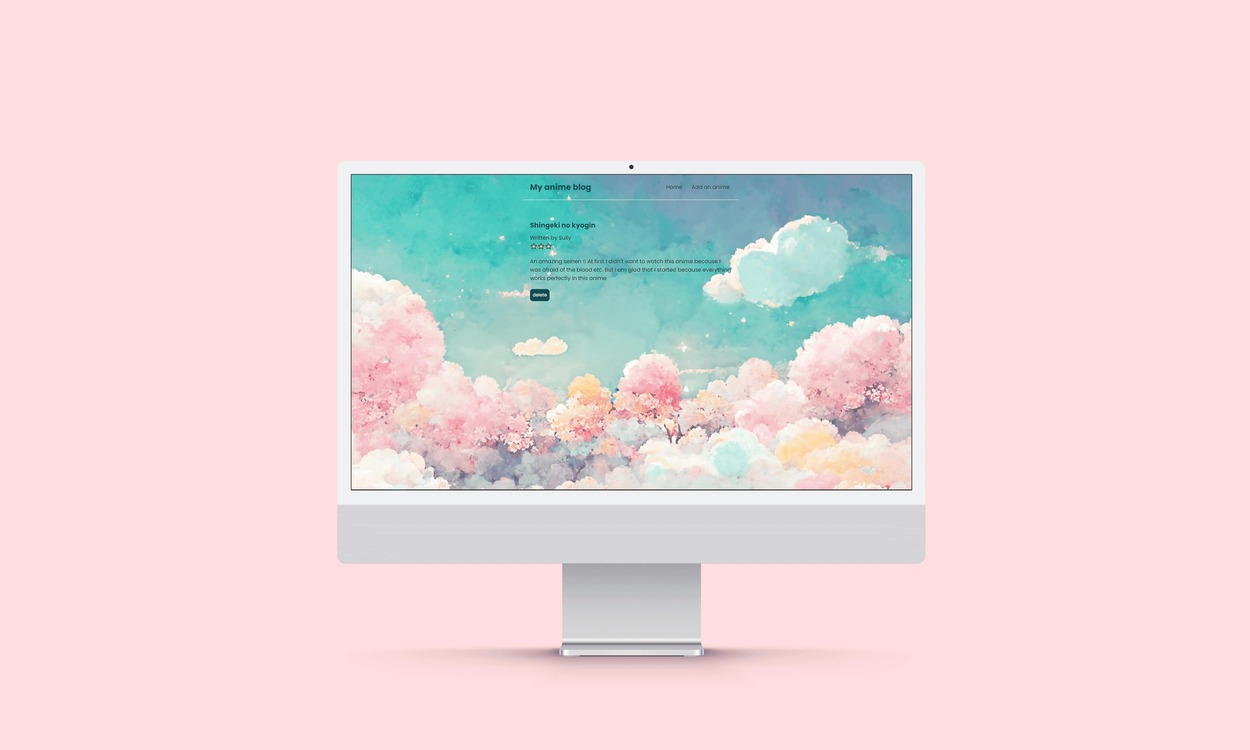 Anime App mock up