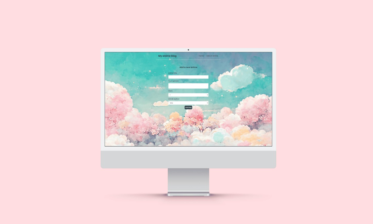 Anime App mock up